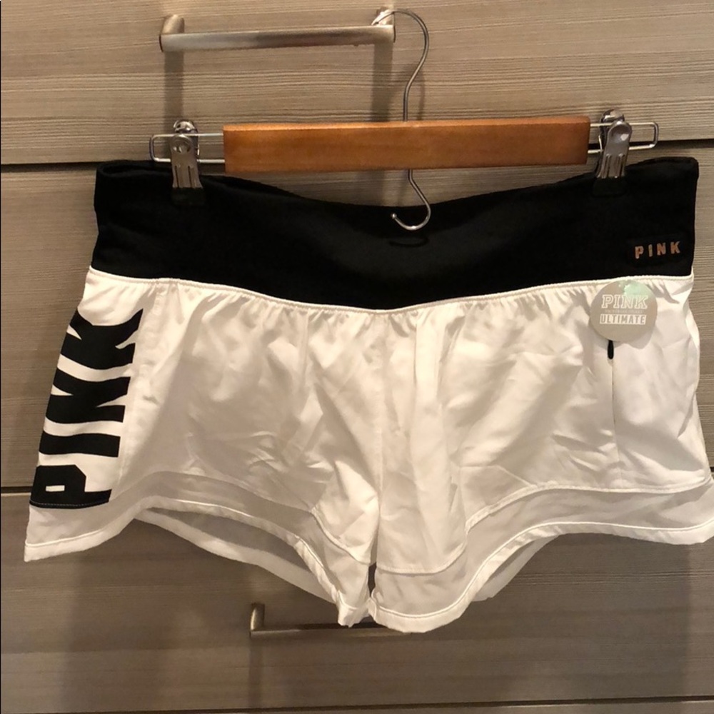 Pink white shorts